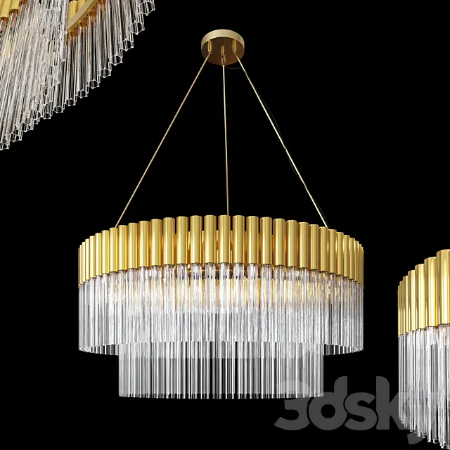 Chandelier Castro Lighting Arcade 3D Model Chandelier Castro Lighting Arcade 3D Model