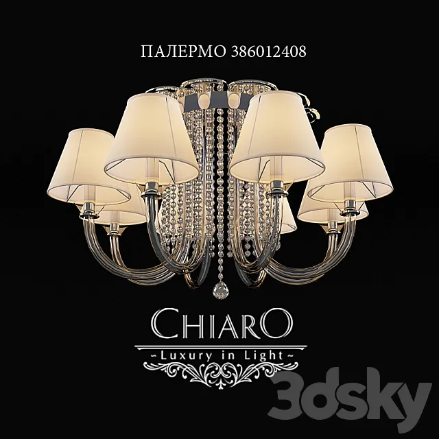 Chandelier Ceiling Chiaro Palermo 3DModel Chandelier Ceiling Chiaro Palermo 3DModel