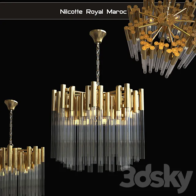 Chandelier ceiling Nilcotte Royal Maroc 3D Model