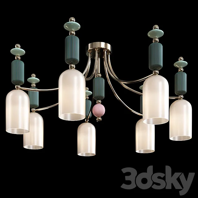 Chandelier ceiling Odeon Light 4861 _ 7C CANDY 3DModel