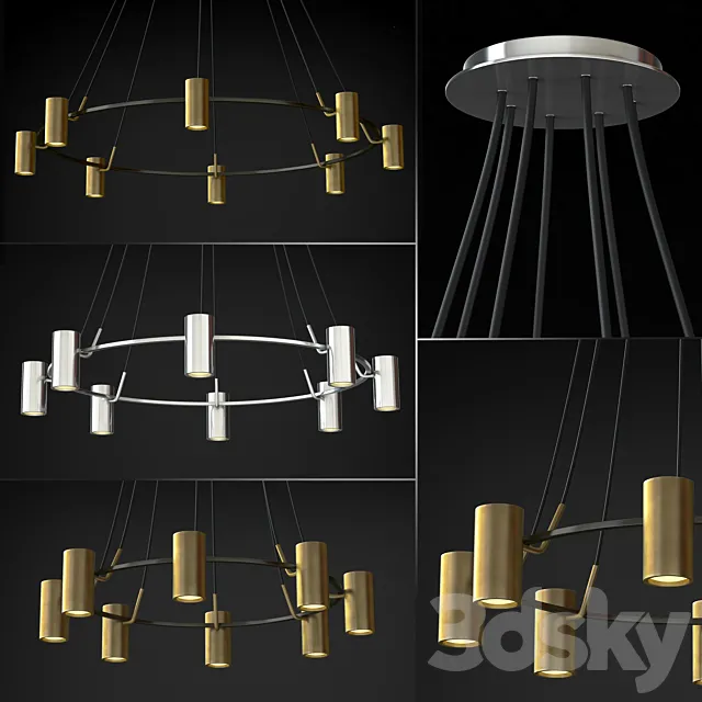 Chandelier CHAMPEAUX 68090330 68090328 68090334 3D Model