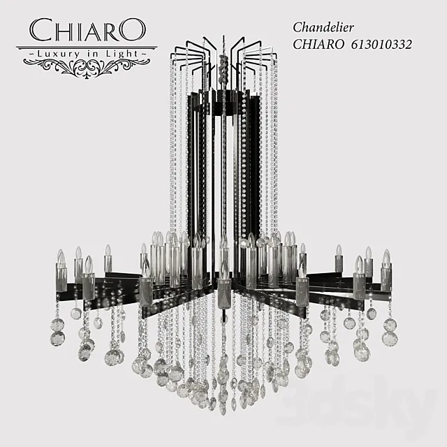chandelier CHIARO 613010332 3DModel chandelier CHIARO 613010332 3DModel
