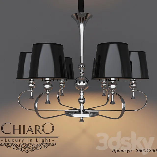 Chandelier CHIARO Palermo 3D Model Chandelier CHIARO Palermo 3D Model