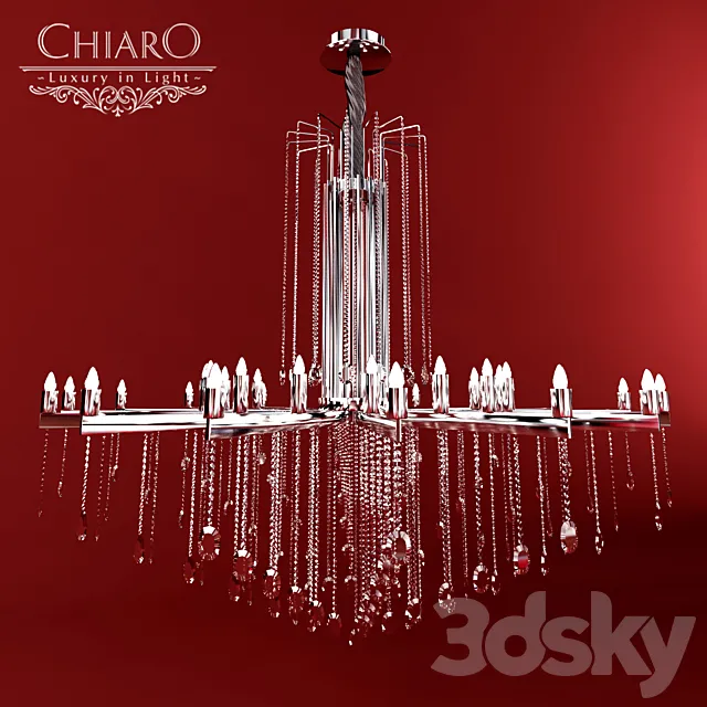 Chandelier Chiaro Ramona 1 3D Model Chandelier Chiaro Ramona 1 3D Model