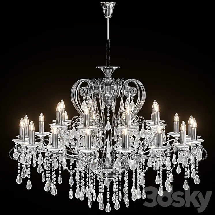 Chandelier Chiaro Suzanne 458010524 3D Model Free Download