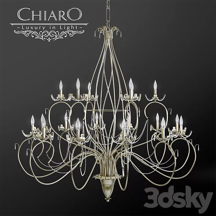 Chandelier Chiaro Valencia 3 3D Model