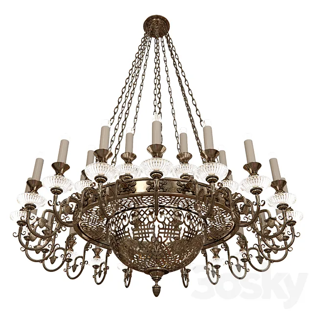 Chandelier church 2953 3D Model Chandelier church 2953 3D Model
