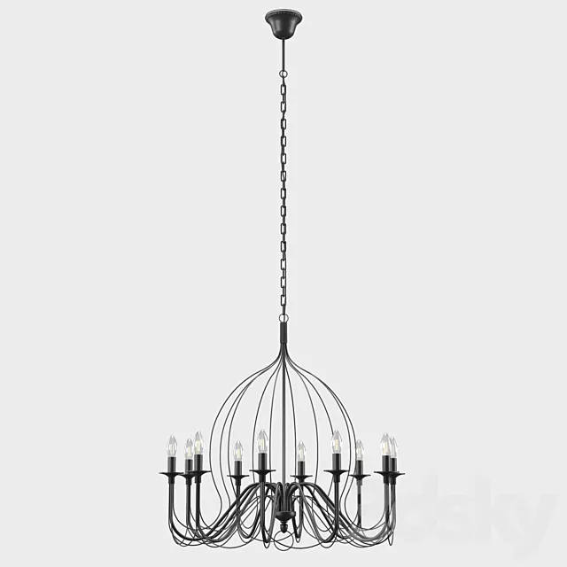 Chandelier Classical Sail on chain RS117_10 “Katerina 3D Model