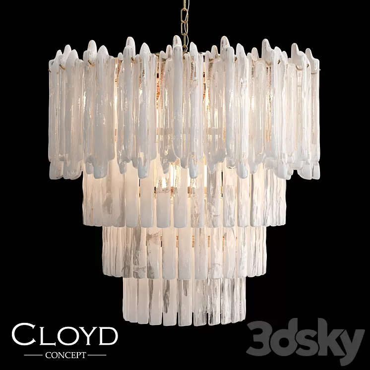 Chandelier Cloyd NANSEN C12 (art.10701) 3D Model Chandelier Cloyd NANSEN C12 (art.10701) 3D Model