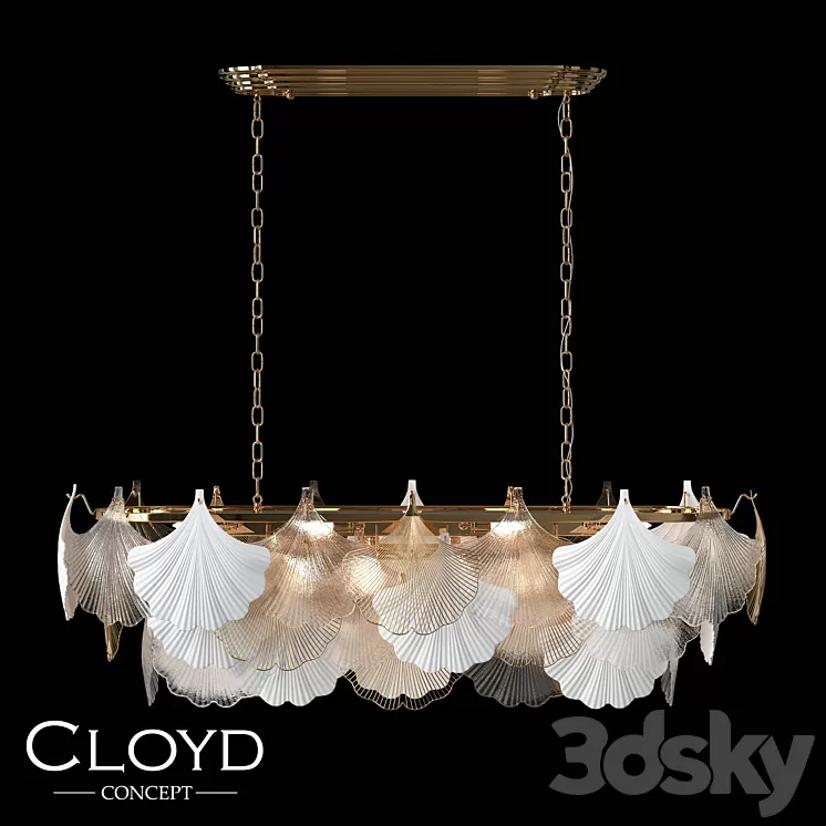 Chandelier Cloyd POLYNESIA C14 L110 (art.10968) 3D Model Chandelier Cloyd POLYNESIA C14 L110 (art.10968) 3D Model