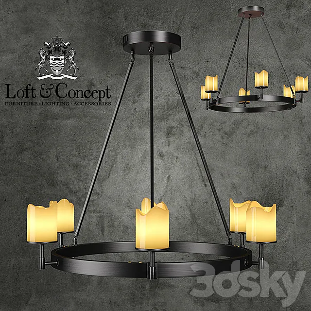 Chandelier Conne 6 3DModel Chandelier Conne 6 3DModel