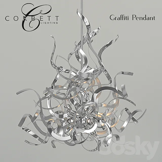 Chandelier Corbett Graffiti 3D Model Chandelier Corbett Graffiti 3D Model