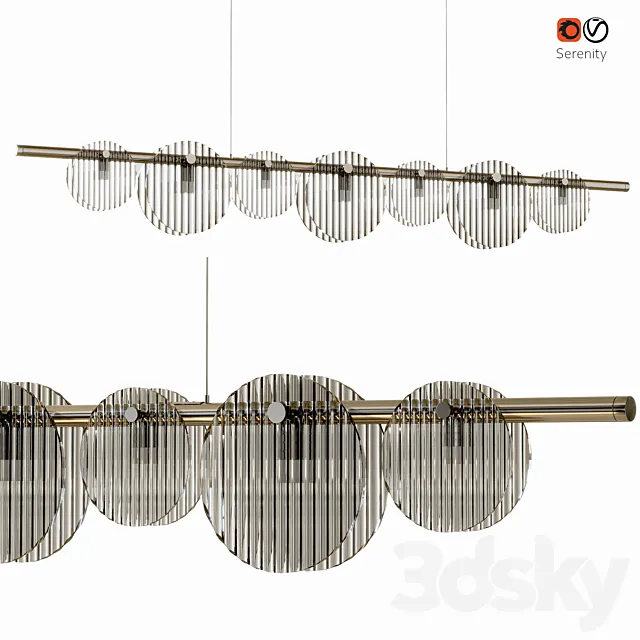 Chandelier Corner Design Serenity 3D Model Chandelier Corner Design Serenity 3D Model
