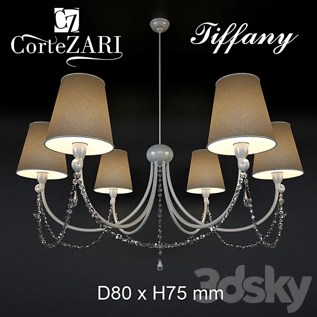 Chandelier CorteZARI TIFFANY 3DModel