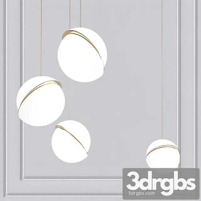 Chandelier crescent celling lee broom 3D Model Download