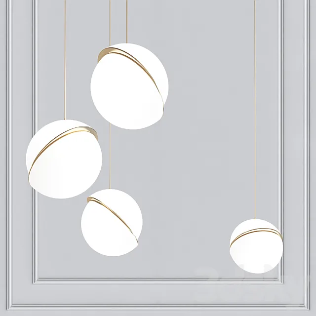 Chandelier Crescent Celling Lee Broom 3D Model