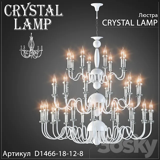 Chandelier Crystal Lamp D1466-18-12-8 3DModel