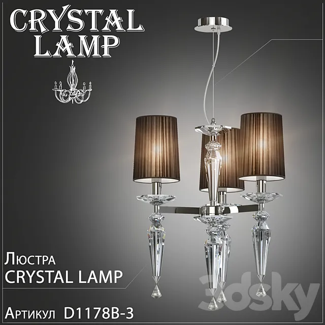 Chandelier Crystal Lamp Falcetto D1178B-3 3D Model Chandelier Crystal Lamp Falcetto D1178B-3 3D Model