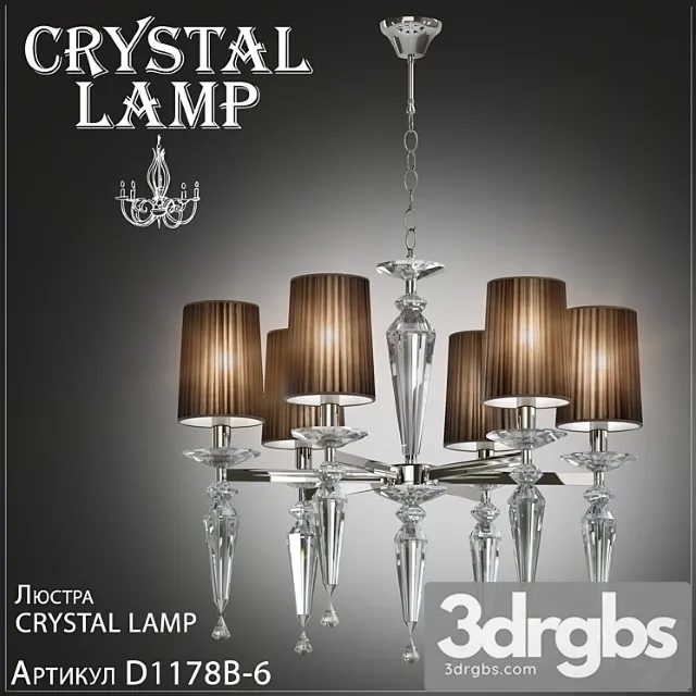 Chandelier crystal lamp falcetto d1178b-6 3D Model Download