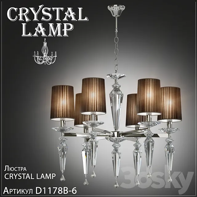 Chandelier Crystal Lamp Falcetto D1178B-6 3DModel Chandelier Crystal Lamp Falcetto D1178B-6 3DModel
