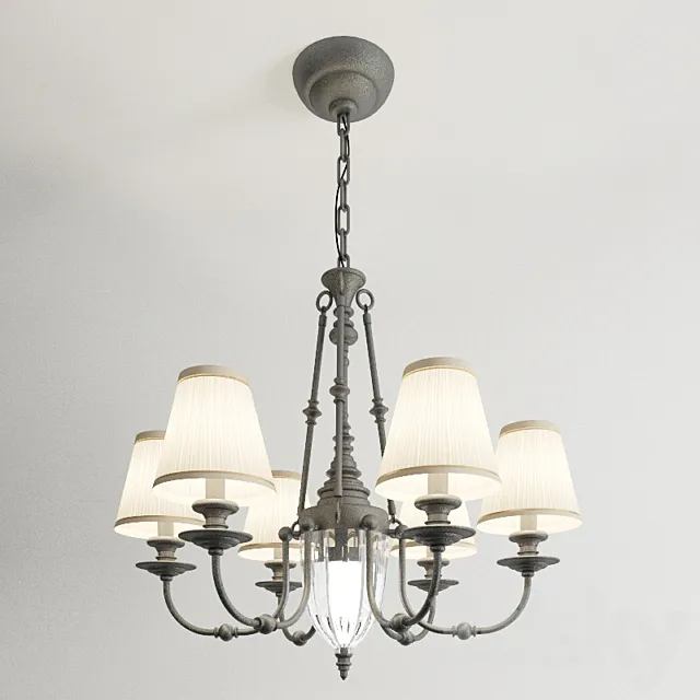 Chandelier Crystal Lux Reef SP6 + 1 3DModel Chandelier Crystal Lux Reef SP6 + 1 3DModel