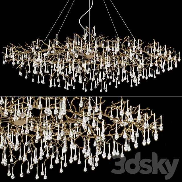 Chandelier Crystal Lux REINA V2 SP12 L1500 3D Model Chandelier Crystal Lux REINA V2 SP12 L1500 3D Model