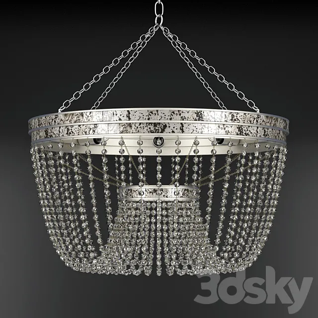 Chandelier Currey & company Highbrow 3DModel Chandelier Currey & company Highbrow 3DModel