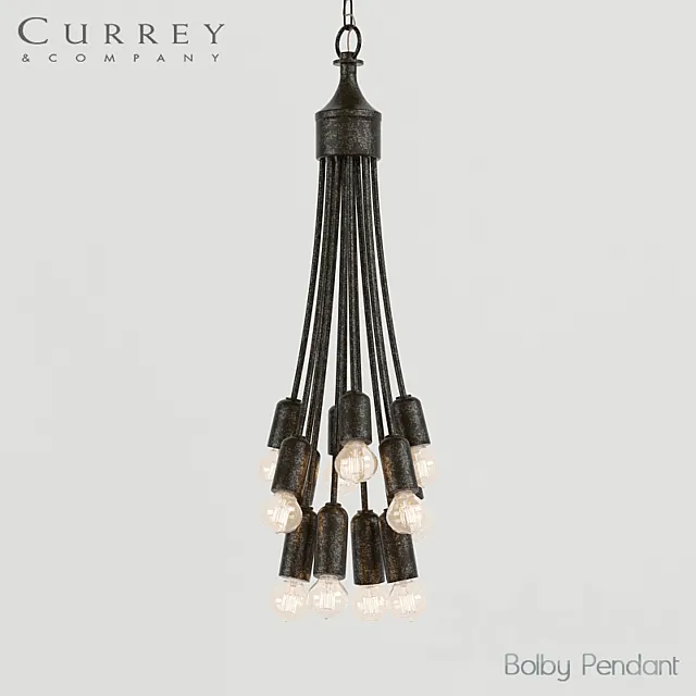 Chandelier Currey&Company Bolby Pendant 3DModel Chandelier Currey&Company Bolby Pendant 3DModel