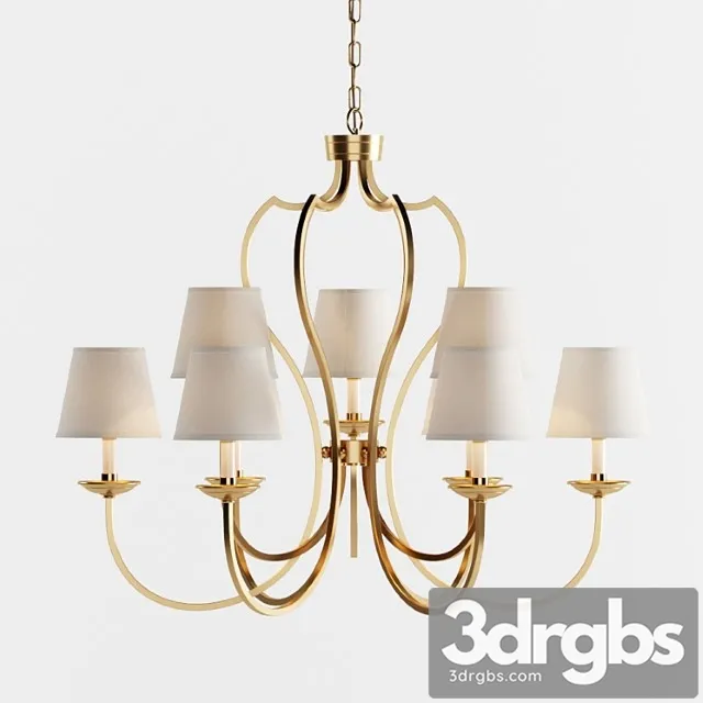 Chandelier dantone home selena dl1353- 6 + 3vbn 3D Model Download