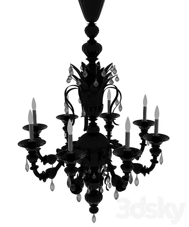 chandelier De Majo 6099_k12 3D Model chandelier De Majo 6099_k12 3D Model