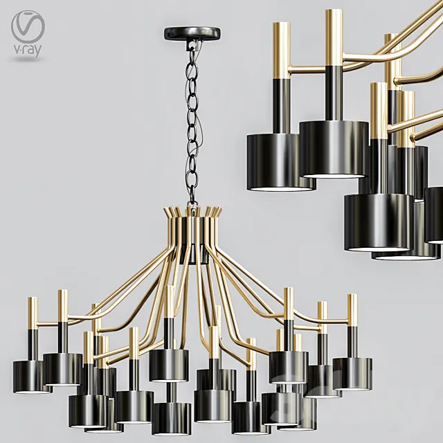 Chandelier Delightfull Ella Suspension Selightfull 3DModel