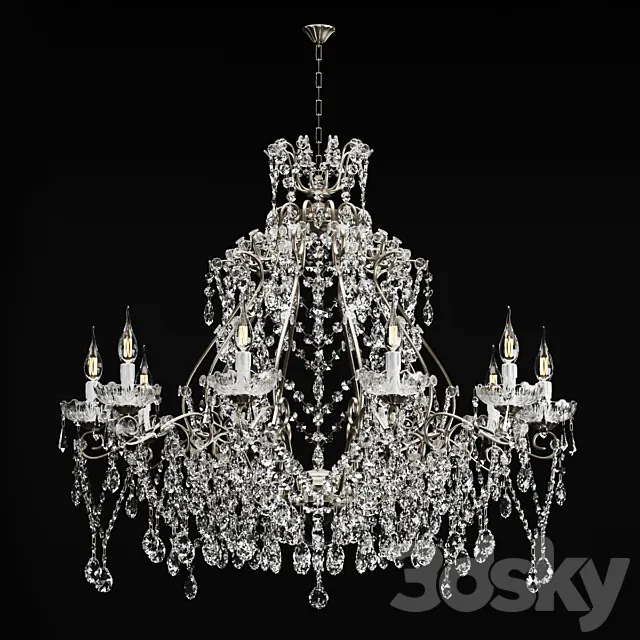 Chandelier DUE EFFE 10 LAMPS 3D Model