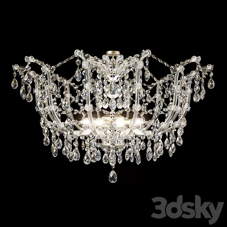 Chandelier DUE EFFE 8 LAMP 3D Model Free Download
