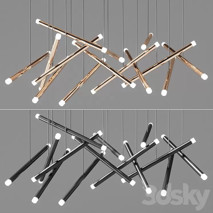 Chandelier Dutti D0068 LED Chandelier Modern 14 3D Model Chandelier Dutti D0068 LED Chandelier Modern 14 3D Model