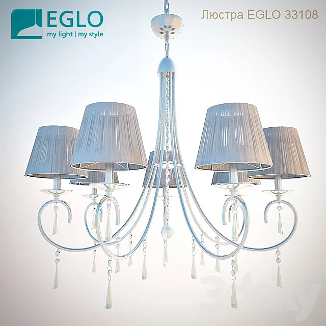 Chandelier EGLO 33108 3DModel Chandelier EGLO 33108 3DModel