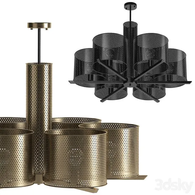 Chandelier Eichholtz Morrison 114762 3D Model Chandelier Eichholtz Morrison 114762 3D Model