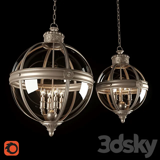 Chandelier Elstead lighting FEADAMS 3DModel
