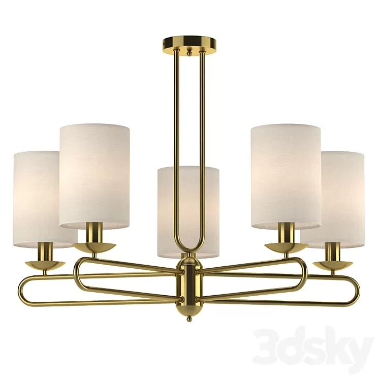 Chandelier Escada Eclipse 10166\/5PL Brass 3D Model Free Download