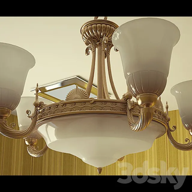 Chandelier Esparta 728A 3D Model Chandelier Esparta 728A 3D Model