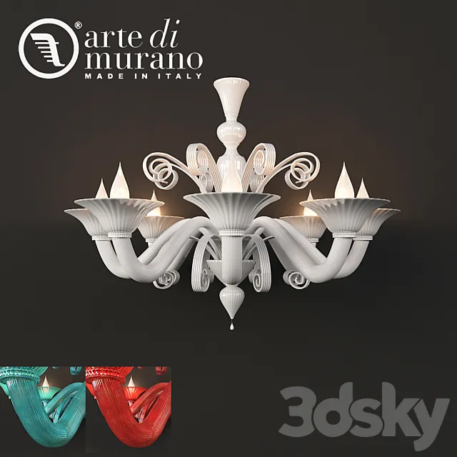 Chandelier factory Arte di Murano 3D Model Chandelier factory Arte di Murano 3D Model