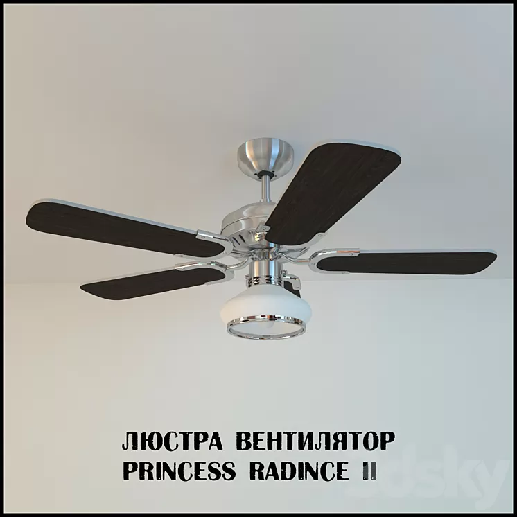Chandelier fan Princess Radince II 3D Model