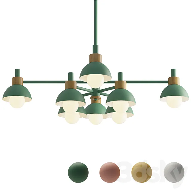 Chandelier FANTA A 8 Anzazo Lampatron 3D Model