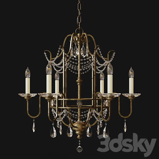 Chandelier Feiss Gianna FE _ GIANNA6 3D Model Chandelier Feiss Gianna FE _ GIANNA6 3D Model