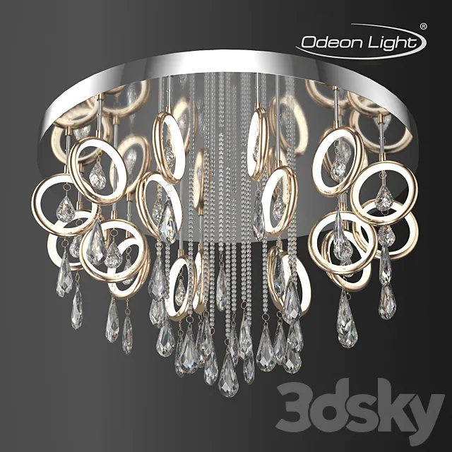 Chandelier for ceiling ODEON LIGHT 4034 _ 99CL ORIO 3D Model