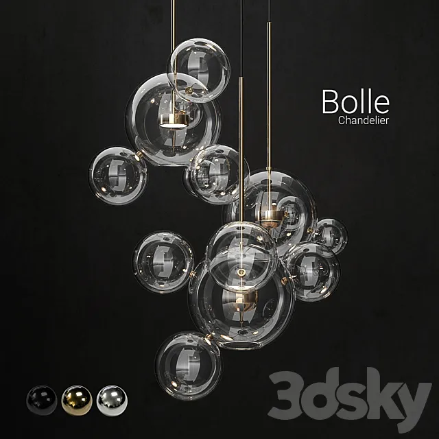 Chandelier Giopato & Coombes Bolle14 lights 2 3DModel Chandelier Giopato & Coombes Bolle14 lights 2 3DModel