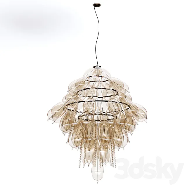 chandelier grapeflut by italamp 3DModel