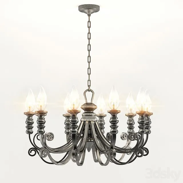 Chandelier Greece 3D Model Chandelier Greece 3D Model