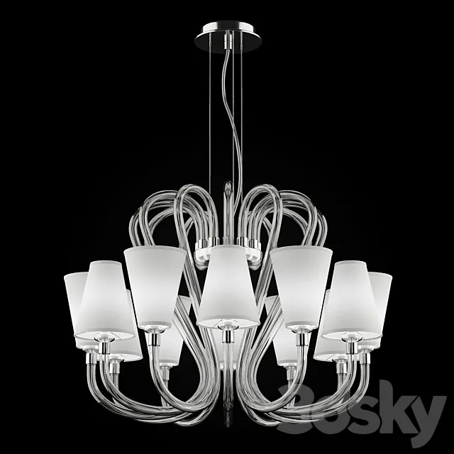 Chandelier GREGORY K12 De Majo DESIGN 0GREG0K35 3D Model