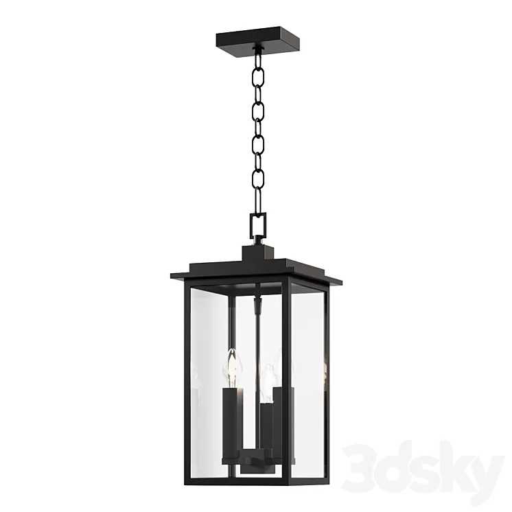 Chandelier Griffith Outdoor Hanging Lantern Light 3D Model Chandelier Griffith Outdoor Hanging Lantern Light 3D Model