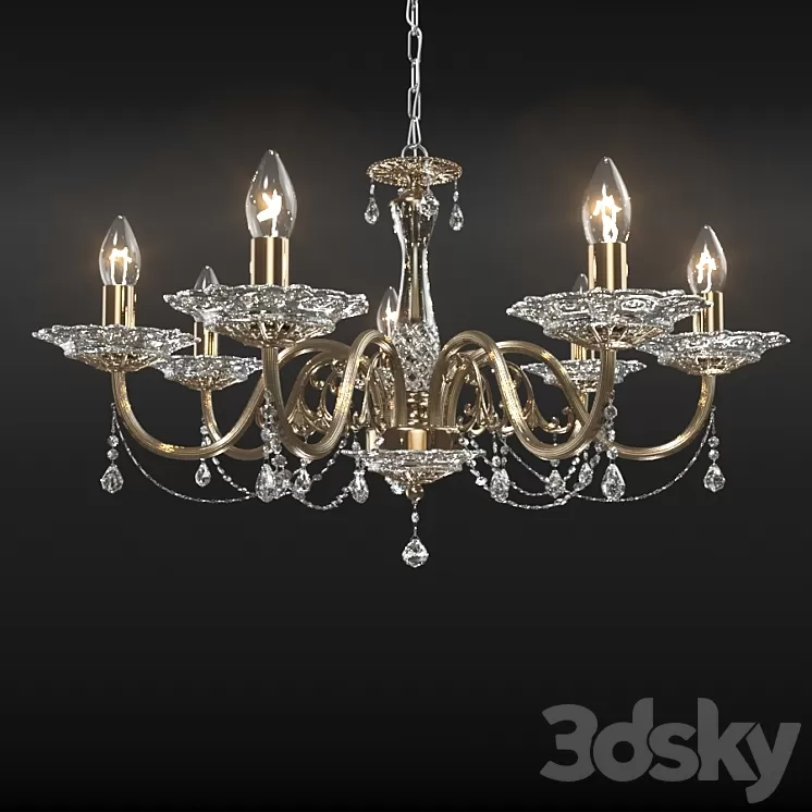 Chandelier H8499_07_A_G 3D Model